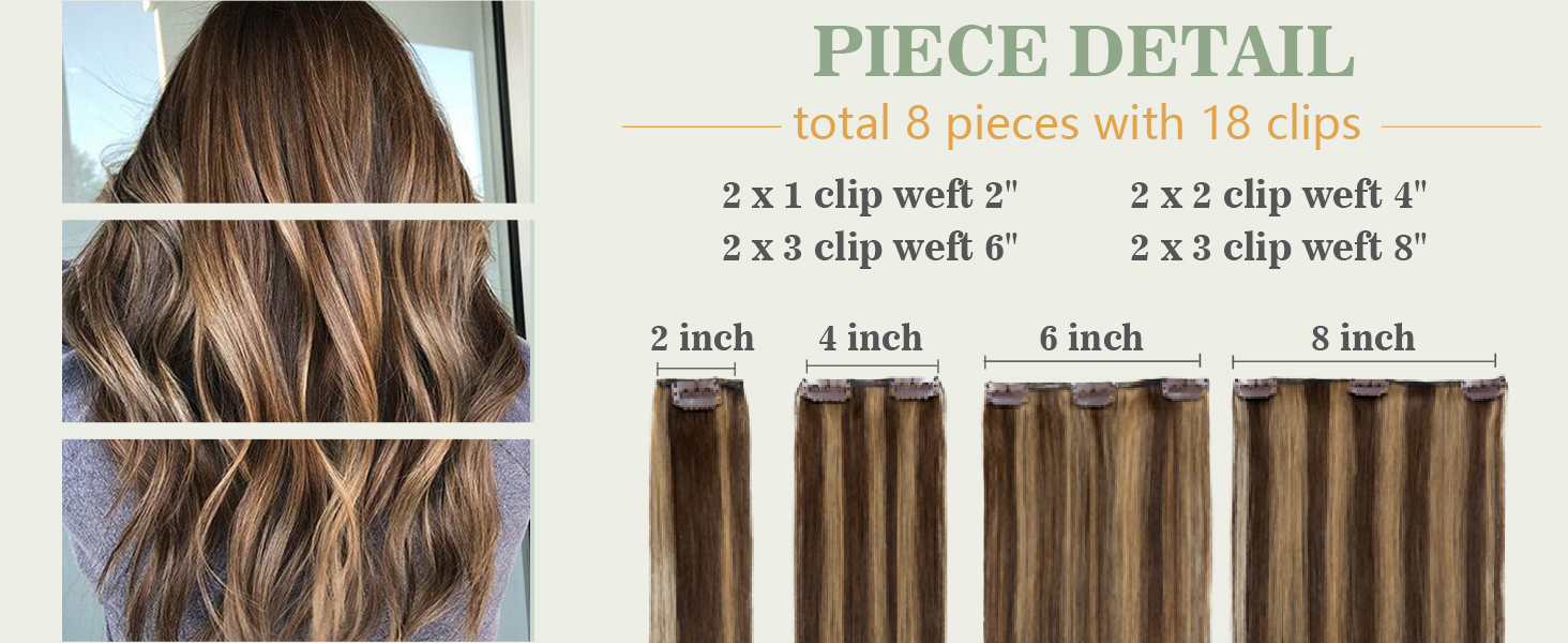 Clip in Human Hair Extensions