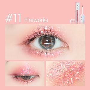 ZEESEA Glitter Galaxy Colored Liquid Eyeshadow, Dazzling Shimmer Eye Makeup, High Pigmented