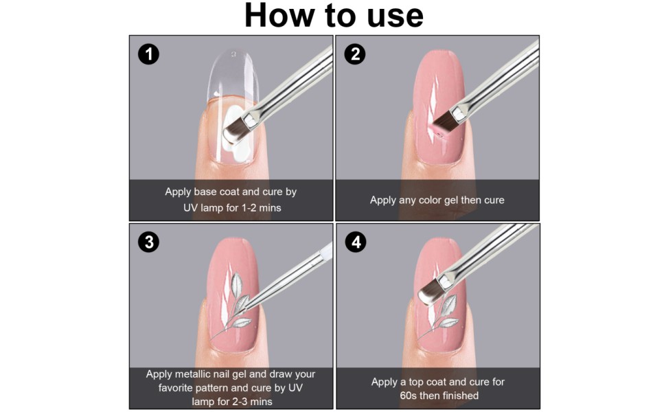 3D Metal Nail Painting Gel High