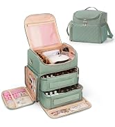 Extra Large Nail Polish Organizer Case Holds 86 to 100+ Bottles Nail Polish & Nail Lamp, Nail Sup...