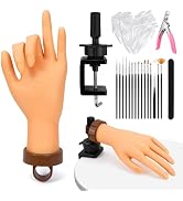 Yokilly Practice Hand for Acrylic Nails, Bendable Soft Nail Practice Hand, Flexible Plastic Nail ...