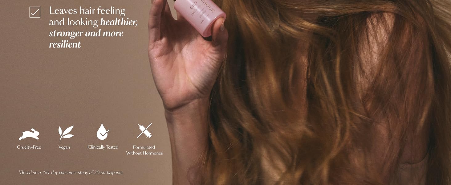 Leaves hair feeling and looking healthier, stronger and more resilient