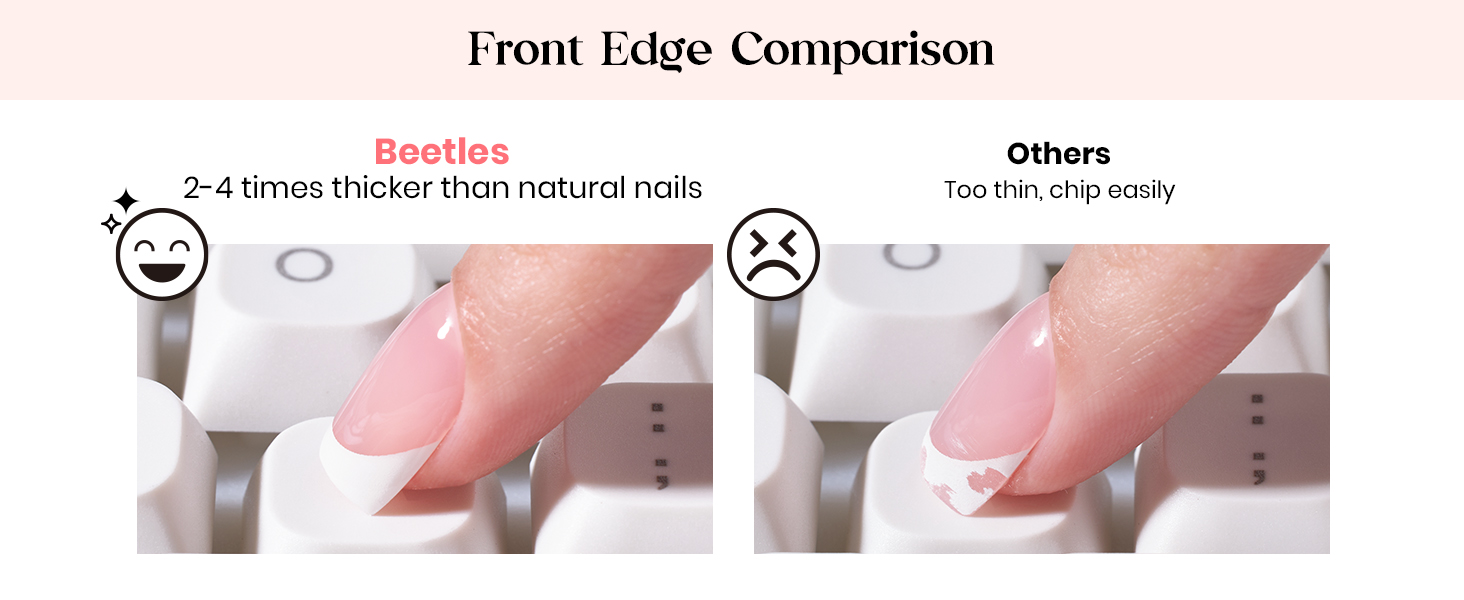 French Tip Press On Nails