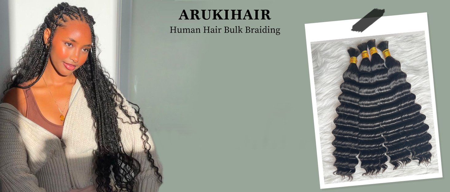 human hair bulk braiding