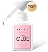 Makartt Super Strong Nail Glue for Press ons: Acrylic Nail Tips-Fake Nails-Salon Quality, Brush O...