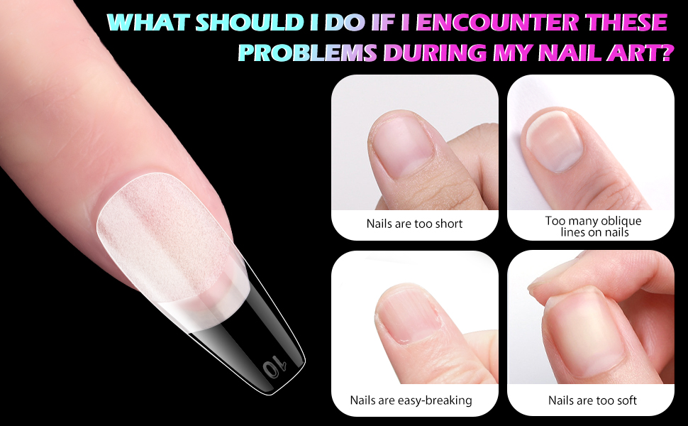 Nail Tips and Glue Gel Kit