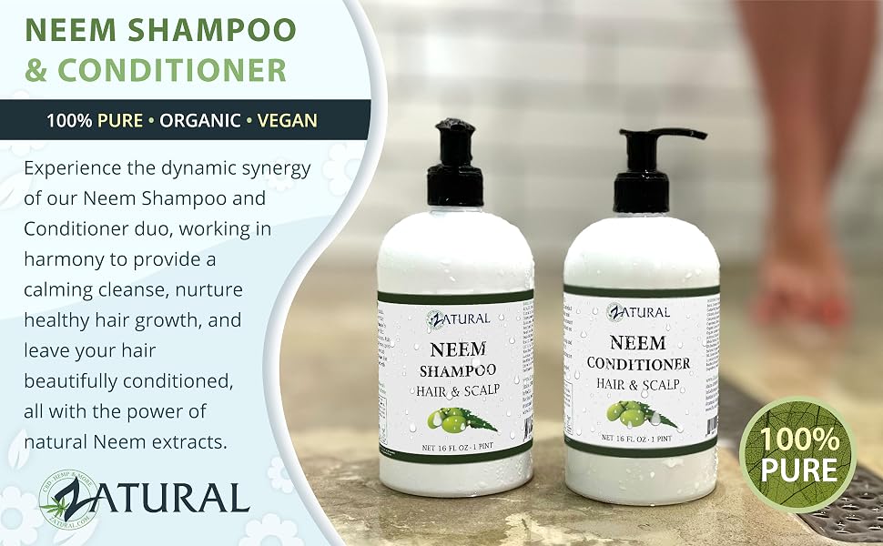 Zatural Neem Shampoo and Conditioner