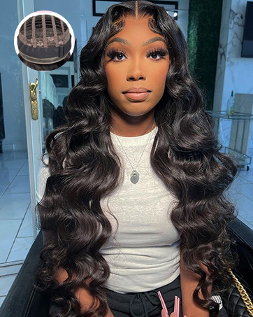 glueless wigs human hair body wave