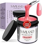 SAVILAND Rose Pink Builder Nail Gel - 100G Large Capacity Hard Gel Nail Strengthen Gel for Nail E...