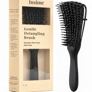 Fox Hedgehog Owl Hair Brush Detangler Brush with Nylon Bristle for Thick Curly Thin Long Short Wet or Dry Hair Adds Shine and Makes Hair Health Paddle Hairbrush for Women Men
