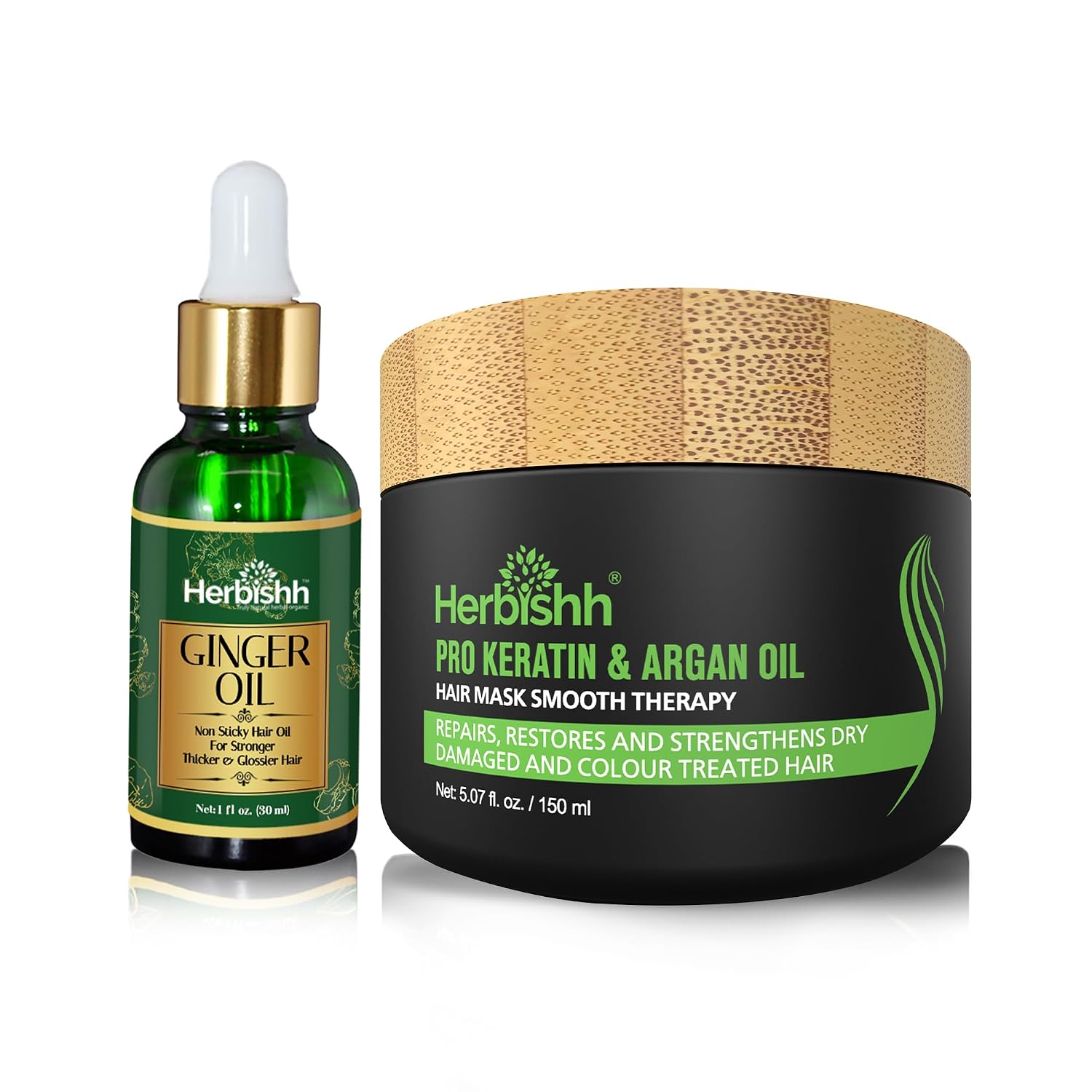 Herbishh H2 Combo (Condition + Shampoo & Conditioner) with Herbishh Pro Keratin Hair Mask 150 gm and | Keratin Shampoo and Conditioner Set Combo for Dry and Damaged Hair