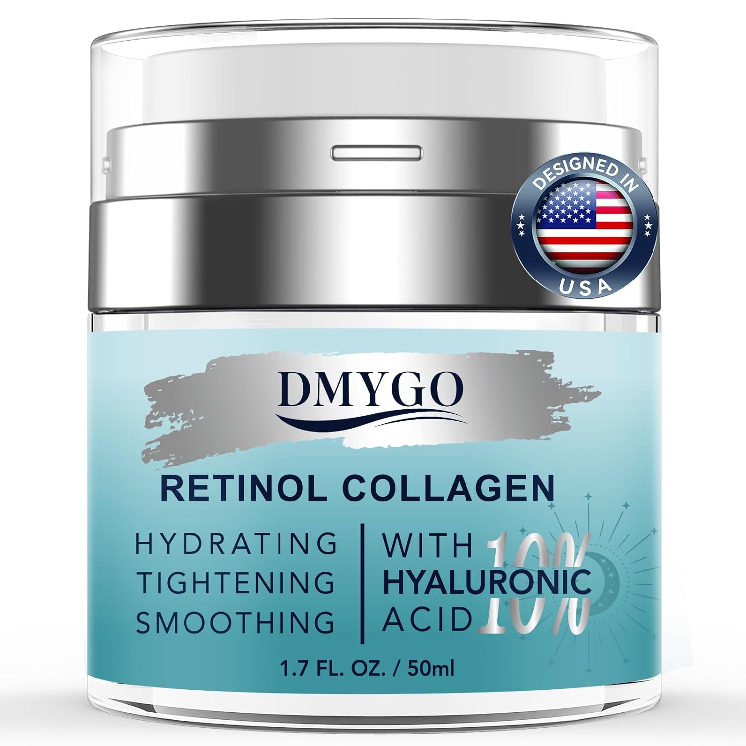 Instant Face Lift Cream with Retinol, Collagen, Hyaluronic Acid for Wrinkles 1.7 Fl Oz