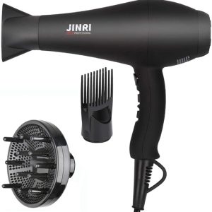 Ionic Hair Dryer 1875w,Fast Dry Low Noise Professional Salon Blow Dryer, Pro Ion Hairdryer with Diffuser/Concentrator for Curly,Straight (Mint Green)