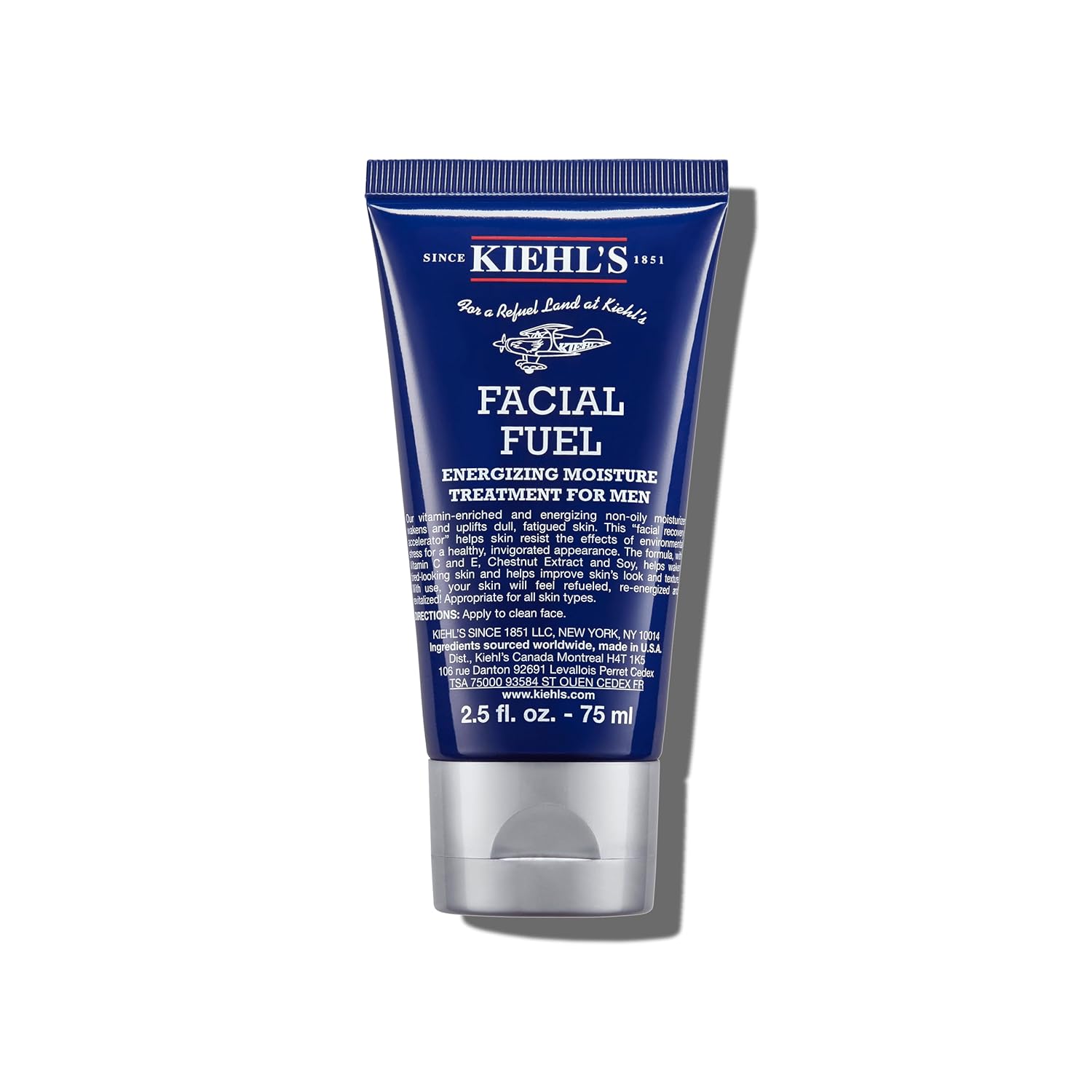 Kiehl's Men's Facial Fuel Anti-Wrinkle Hydrating Moisturizer 1.7 oz New