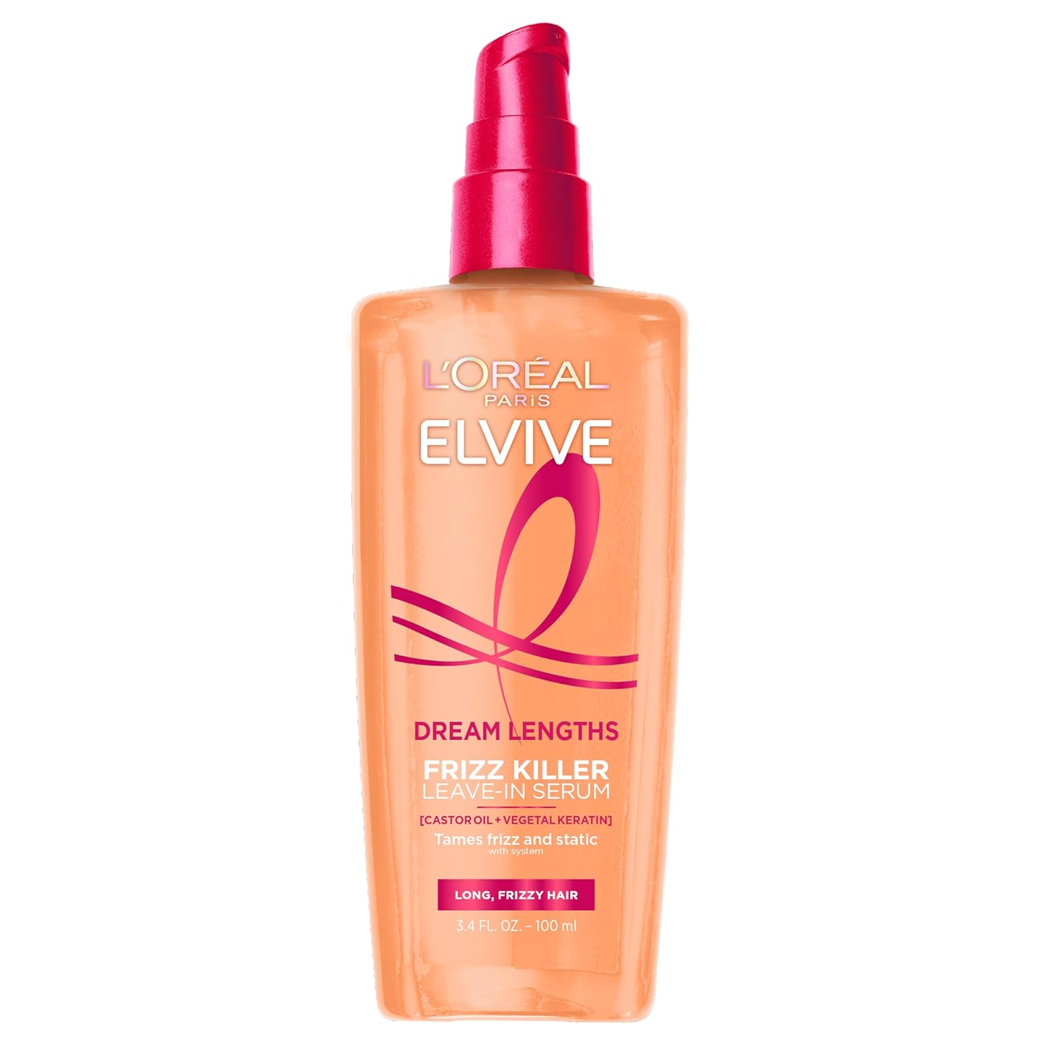L'Oreal Paris Frizz Killer Serum 3.4 oz Bottle for Silky Smooth Hair