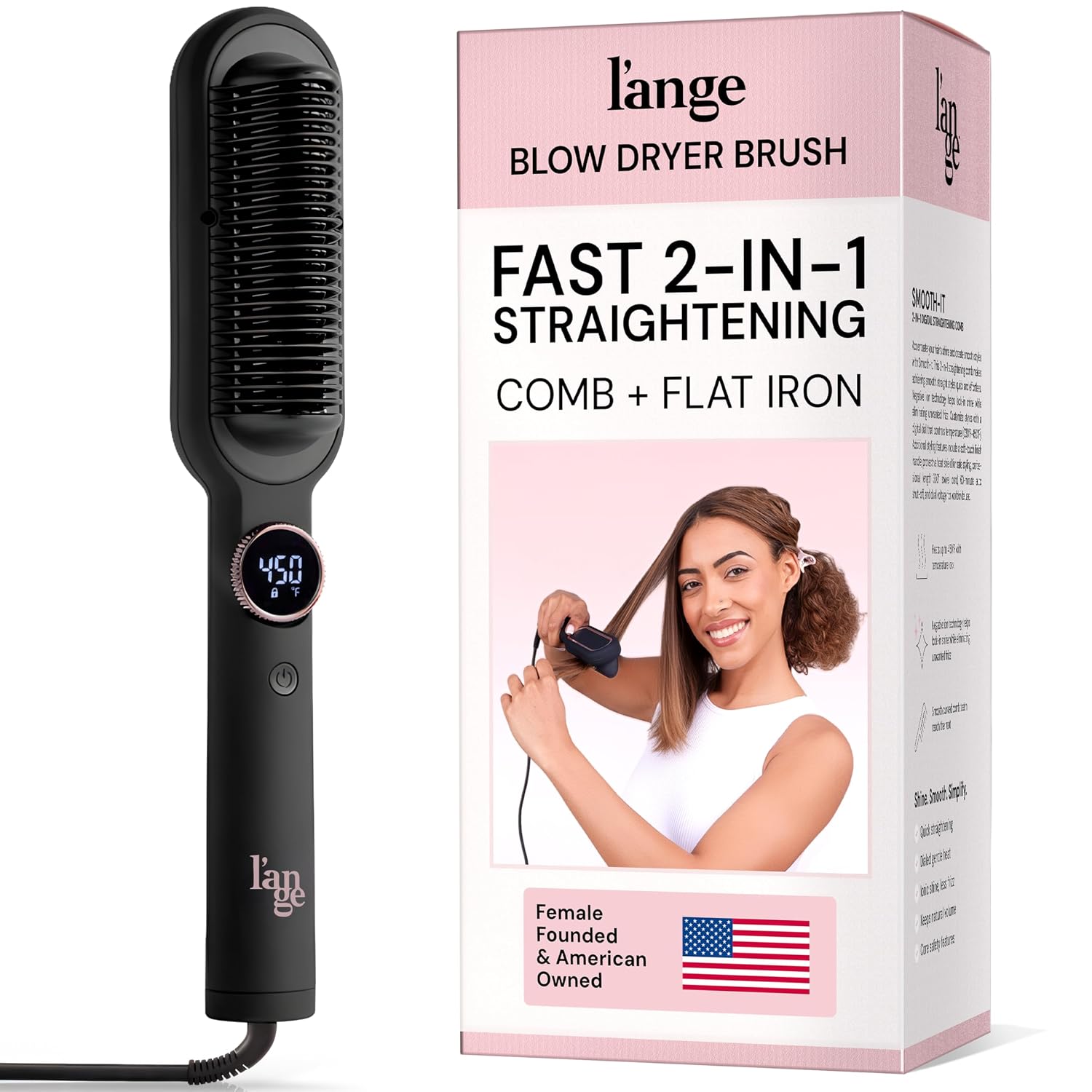 Lange Brush: Styling tool for smooth, tangle-free hair.