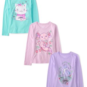 Long Sleeve T Shirt Men Graphic,Men's Graphic Tees Vintage 3D Print T-Shirts Plus Size Fashion Crewneck Gym Workout Shirts