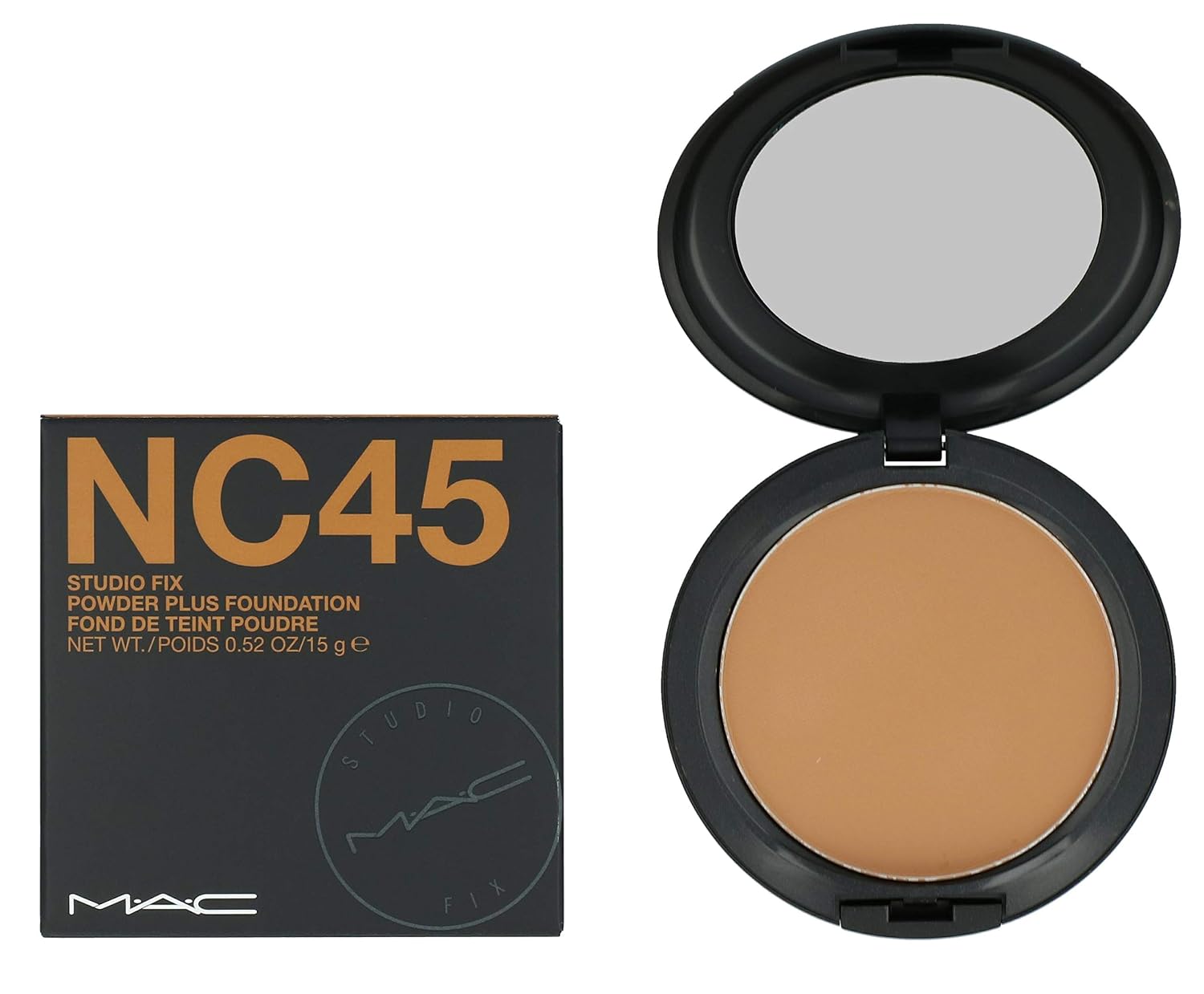 MAC Studio Fix Powder Foundation NC45, 15g/0.52oz, New