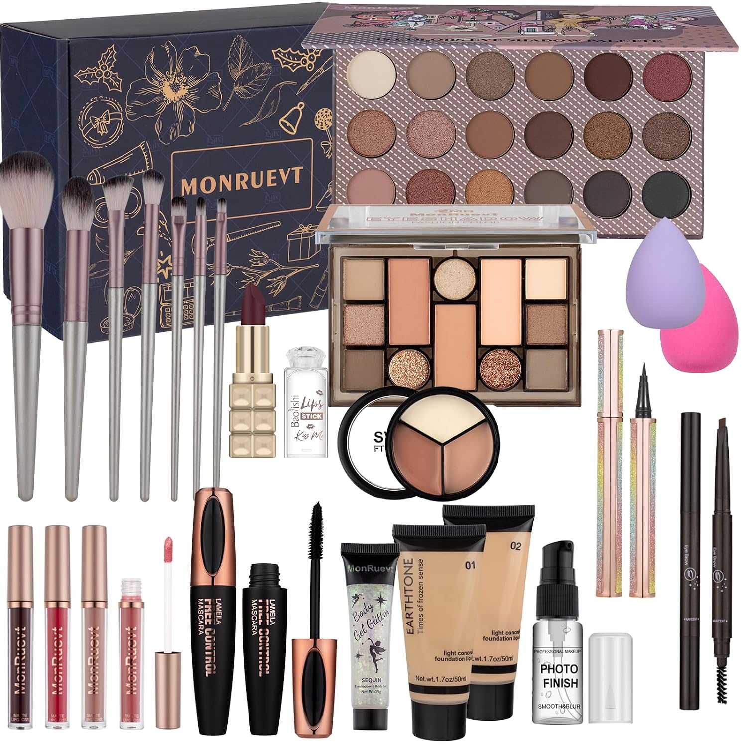 Makeup Kits, Makeup Set Full Kit, Full Face Makeup Set For Women Girls Teens, Makeup Present Set For Women Girls Teens, Beginners and Professionals Alike, Multipurpose Makeup Sets