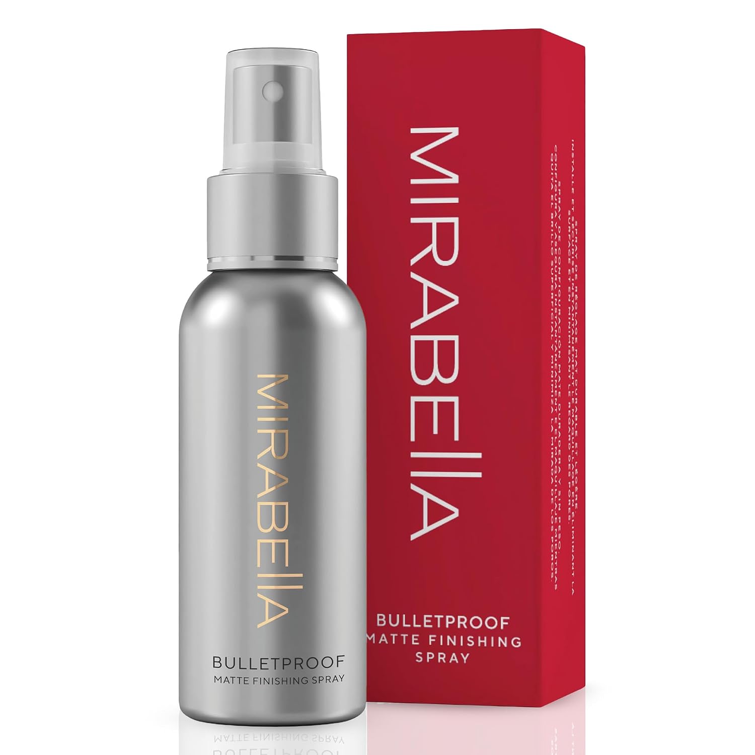 Mirabella Bulletproof Matte Setting Spray 4 oz for All Skin Types Long-Lasting Finish