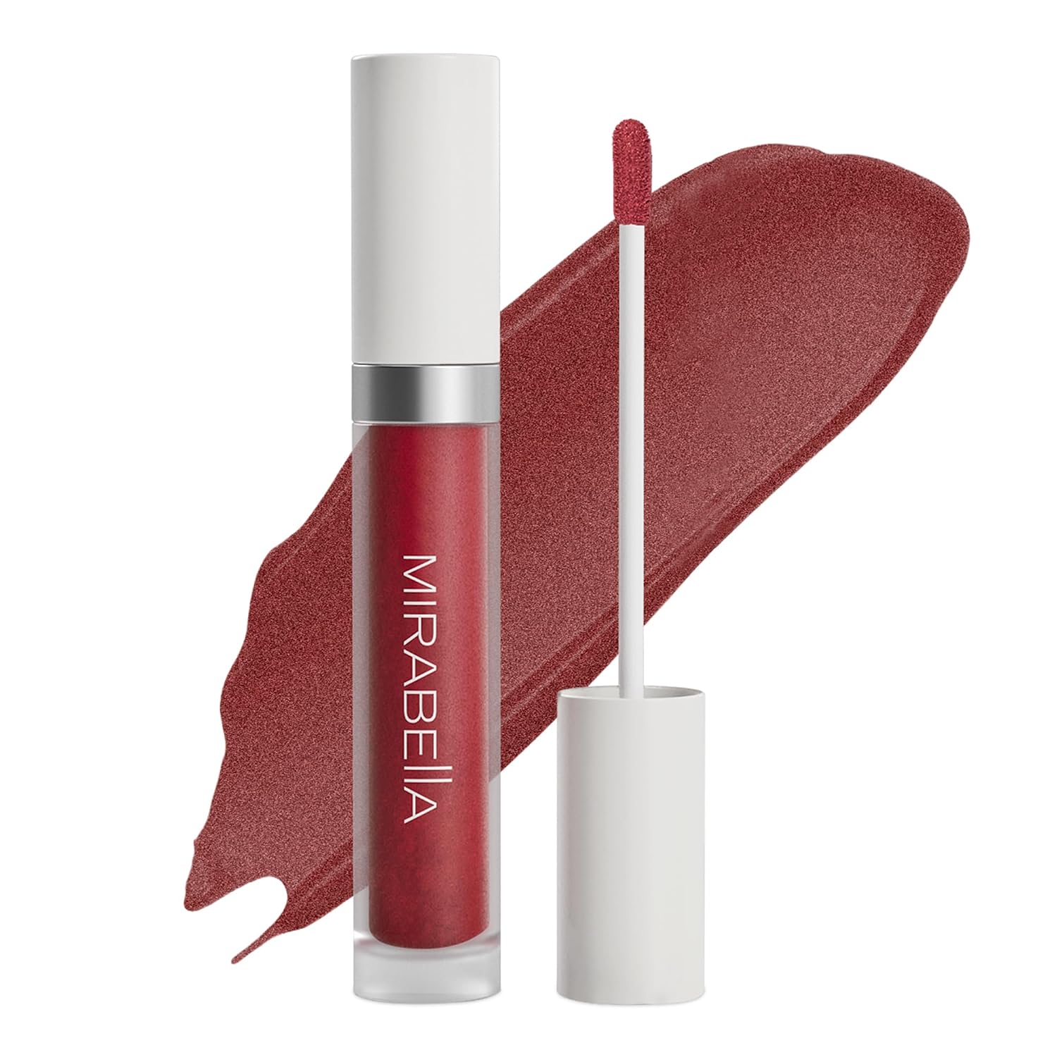 Mirabella Luxe Advanced Formula Moisturizing Lip Gloss, Long-Lasting Lip Gloss with a Glossy, Non-Sticky, and Shiny Finish Hydrates with Vitamin E, Jojoba, and Sweet Almond Oil, Sleek