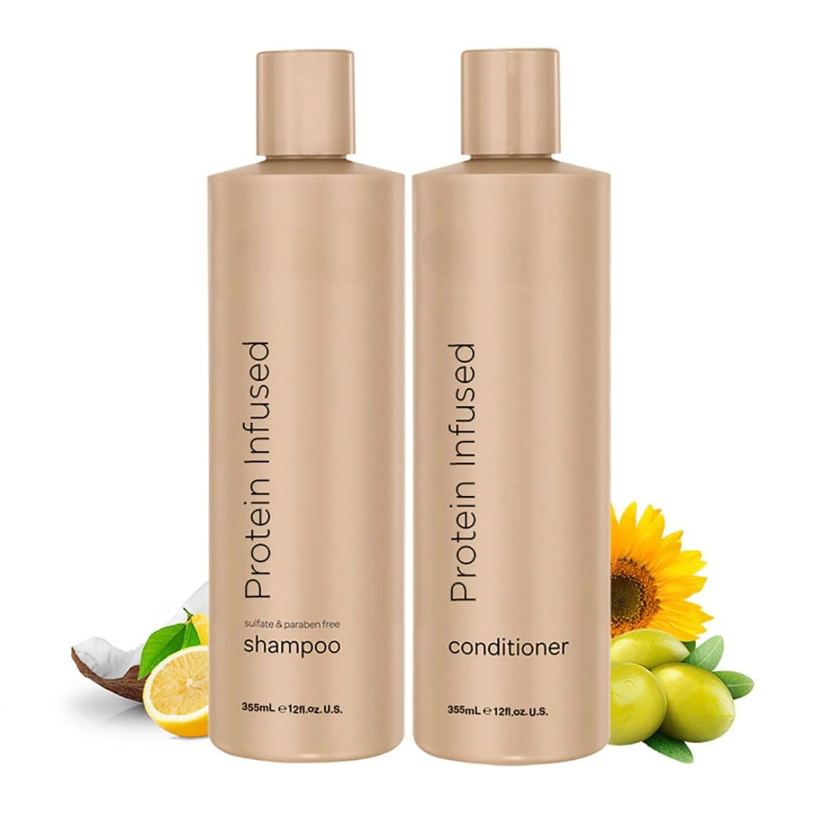 MOEHAIR TRIO Pack of Protein Infused Shampoo, Leave-In Conditioner and Hair Serum| Strengthens and Nourishes | Adds Shine and Retains Moisture | Eliminates Frizz | Suitable For All Hair Types