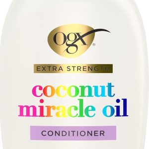 OGX Extra Strength Damage Remedy + Coconut Miracle Oil Conditioner for Dry, Frizzy or Coarse Hair, Hydrating & Flyaway Taming Conditioner, Paraben-Free, Sulfate-Free Surfactants, 25.4 Fl Oz
