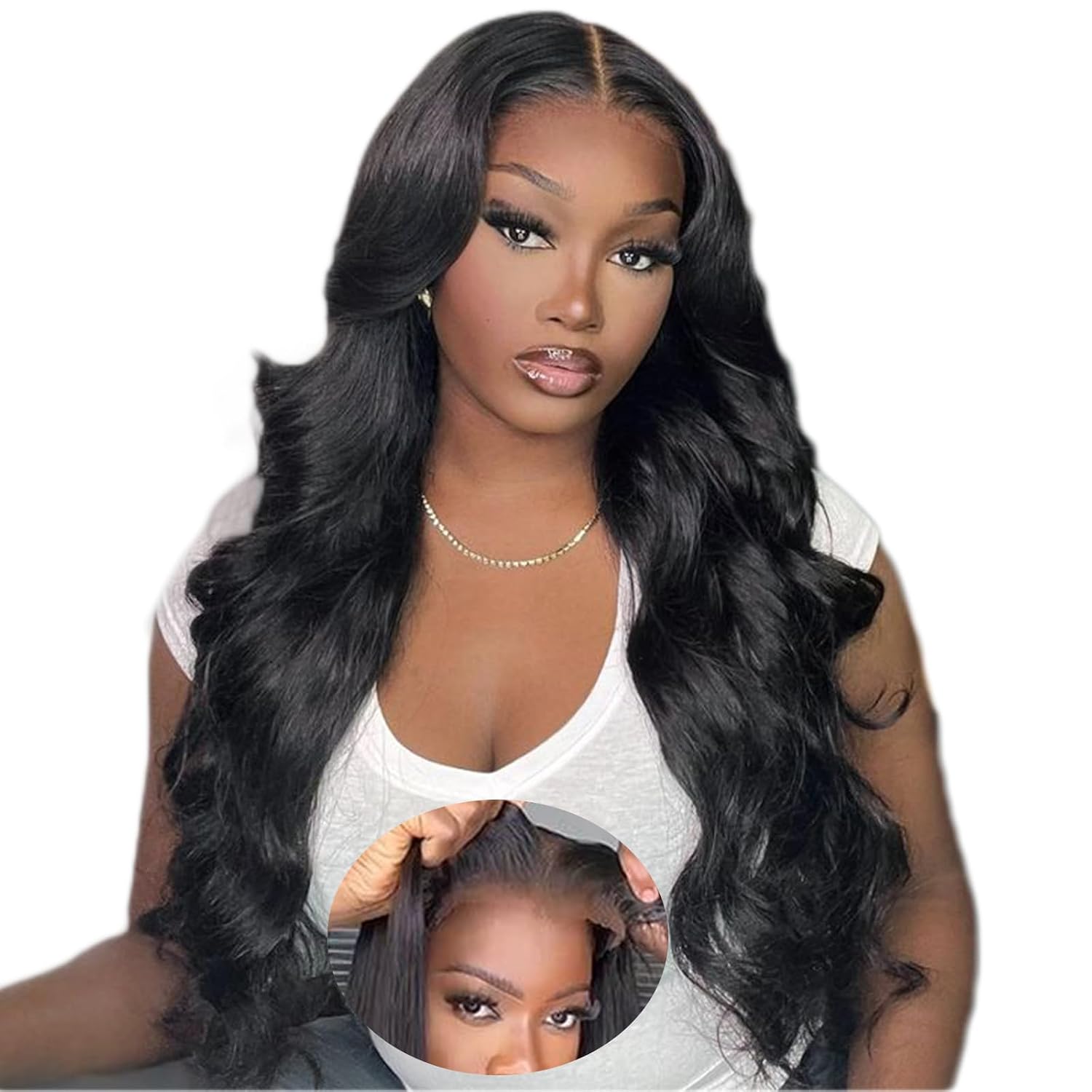 Ready to Wear Glueless Wig Human Hair Pre Plucked Pre Cut 5x5 HD Lace Closure Wigs Human Hair Body Wave Lace Front Wigs 180% Density 4/27 Ombre Highlight Honey Blonde Wig Human Hair 30 Inch