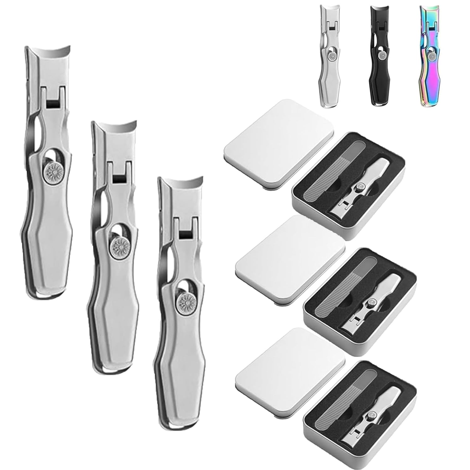 Satismoon Nail Clipper, Shirem Nail Clipper, Cumulus Nail Clipper, Large Opening Nail Clippers, Nail Clippers for Women, Stainless Steel Nail Clippers, Nail Clippers for Thick Toenails