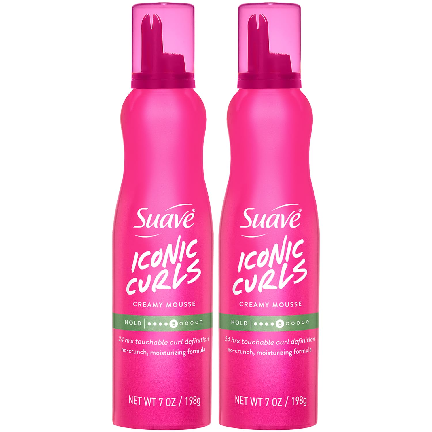 Suave Whipped Mousse for Curly Hair, 7 oz, 2 Pack, Anti-Frizz Control
