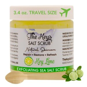The Keys Sea Salt Scrub - Exfoliating Body Scrub with Wooden Spoon- Foot Scrub and Hand Scrub for men, women - Made with Pure Florida Sea Salt (Mixed, value 12 Pack)