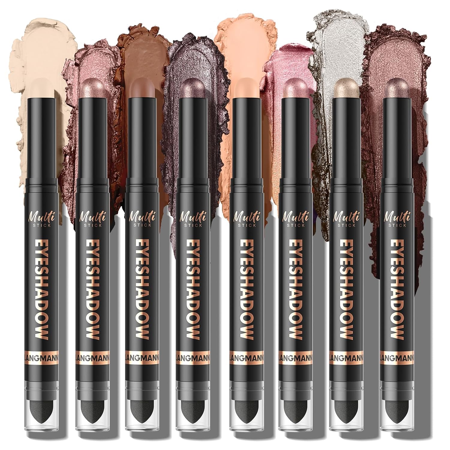 Waterproof Reddish Brown Matte Cream Eyeshadow Stick for Women, Long-Lasting Wear, 0.1 oz