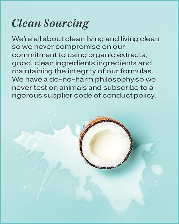 clean sourcing natural ingredients coconut milkl banana rosemary vinegar mango berry nourish