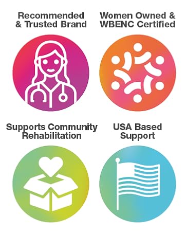 Recommended brand, Women-Owned, Supports Rehabilitation, USA based service
