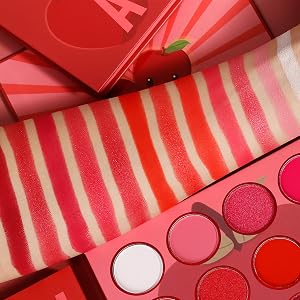 red eyeshadow