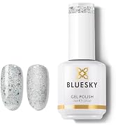 BLUESKY Reflective Glitter Gel Nail Polish for Winter- Shimmer Sparkly Gel Nail Polish Soak Off G...