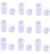 Healthcom 10 Pcs 30ml Plastic Deodorant Containers Round Lip Balm Tubes Twist-up Filling Stick 1 ...