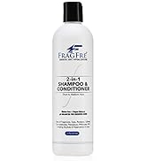 FRAGFRE 2 in 1 Shampoo and Conditioner 12 oz - Fragrance Free Conditioning Shampoo for Short to M...