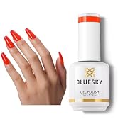 BLUESKY Red Neon Gel Nail Polish Long Lasting Soak Off Gel Polish| Professional Salon Quality for...
