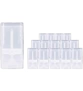 Healthcom 15ml Clear Empty Plastic Deodorant Containers 0.5 Oz New Empty Oval Lip Balm Tubes Oval...