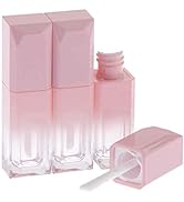 Healthcom 10Pcs 5ml Gradient Pink Empty Lip Gloss Tubes Plastic Mini Refillable Lip Balm Lipstick...