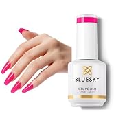 BLUESKY Hot Pink Neon Gel Nail Polish Long Lasting Soak Off Gel Polish| Professional Salon Qualit...
