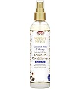 African Pride Moisture Miracle Coconut Milk & Honey Leave-In Conditioner - Refreshes & Softens Na...