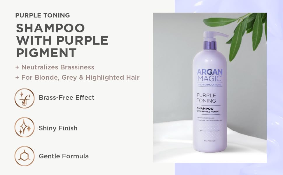 Argan Magic Purple Toning Shampoo3 2oz