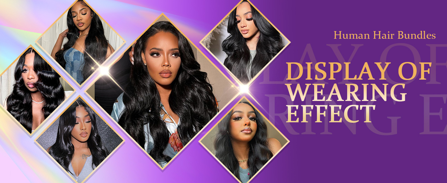 body wave bundles with closure