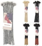 Lounoke12Inch 40 Strands Loc Extensions Human Hair, 0.6cm Pencle Size Dreadlock Extensions Human ...