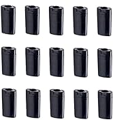 Healthcom 15 Pcs 0.5 Oz Plastic Deodorant Containers 15ml Oval Lip Balm Tubes Twist-up Filling St...