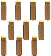 Healthcom 10 Pcs 1oz Cardboard Lip Balm Tubes Kraft Paper Lipstick Tube Empty Lip Gloss Container...