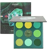 docolor Eyeshadow Palette 9 Colors Green Eyeshadow Gemstone Shadow Palette Highly Pigmented Matte...