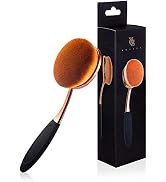 Yoseng Oval Foundation Brush Large Toothbrush makeup brushes Fast Flawless Application Liquid Cre...